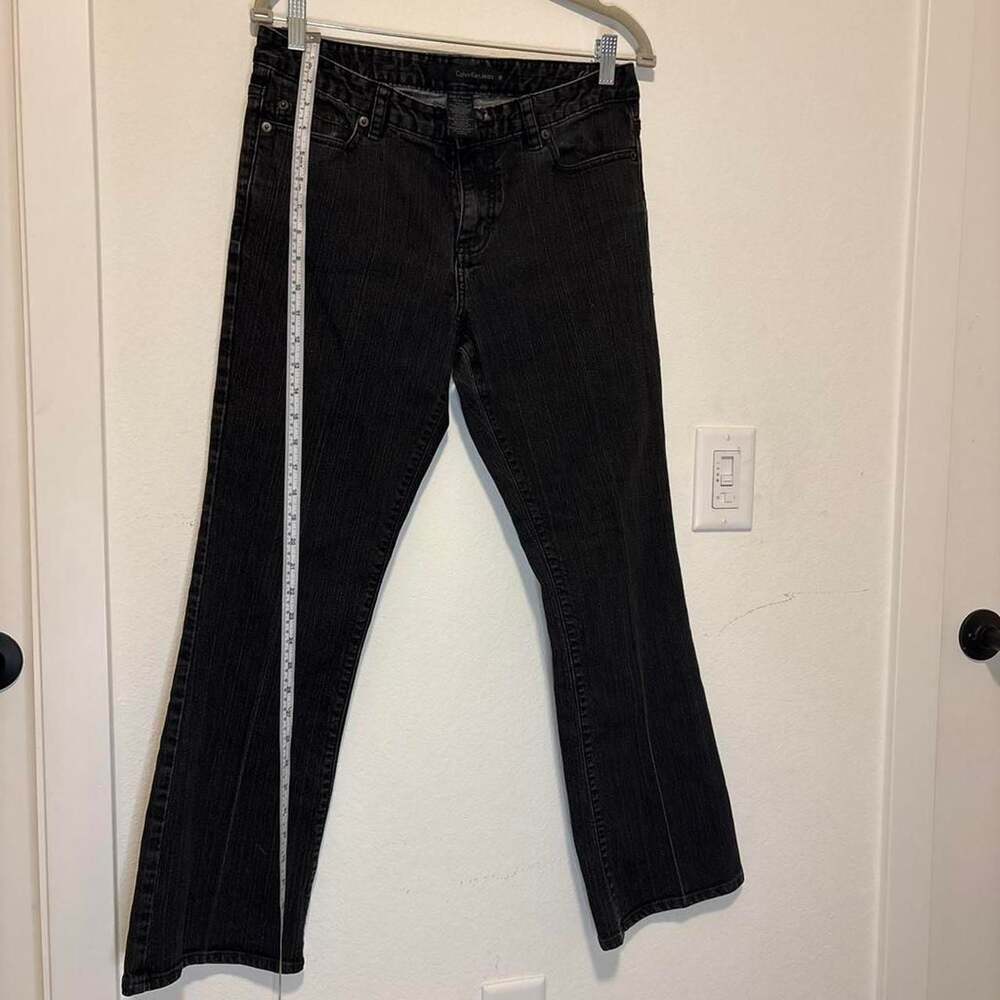Calvin Klein Jeans Flare Leg Faded Black Denim